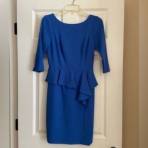 White House Black Market Blue Dress Size 2 petite